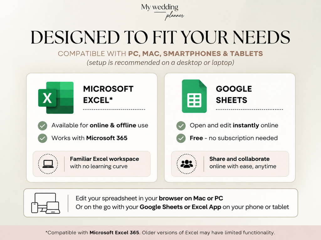 💍 The Ultimate Wedding Planner Spreadsheet | Your All-in-One Digital Wedding Planning Organizer ✨